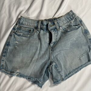 Aerie Light Blue Distressed Jean Shorts